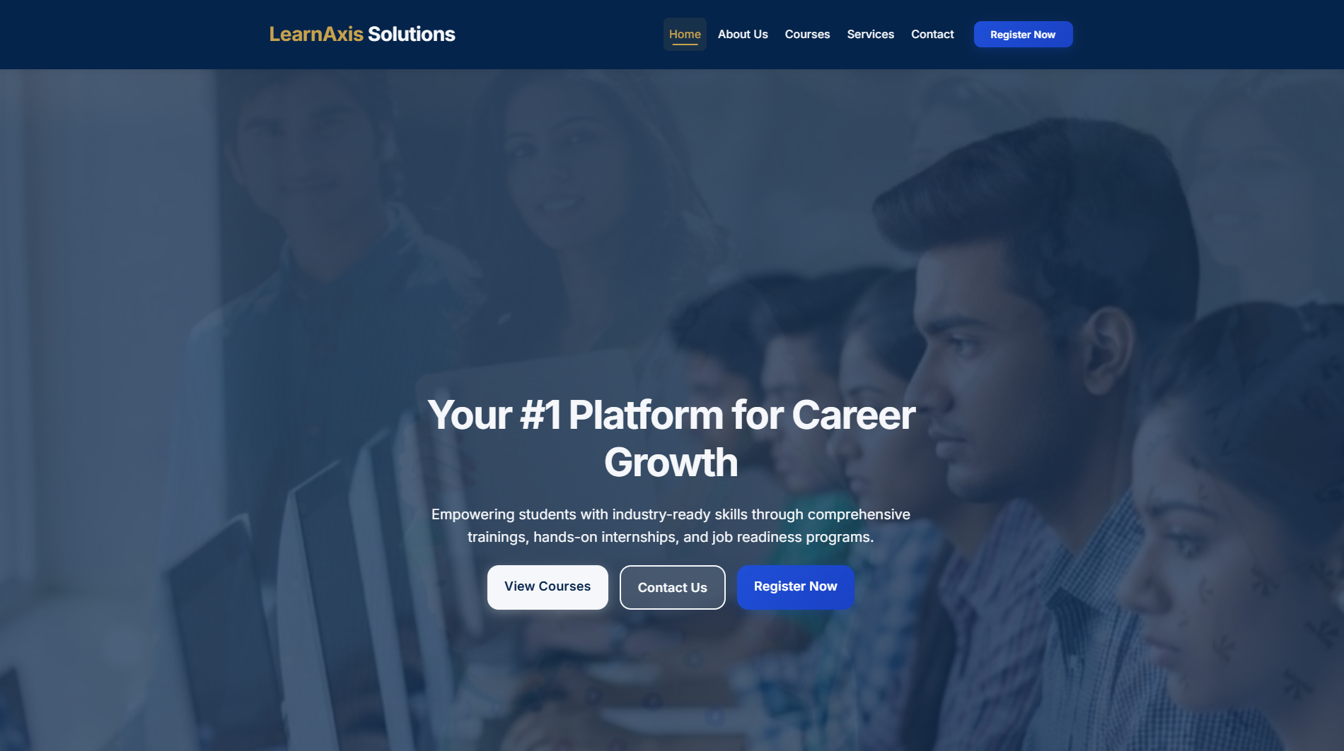 LearnAxis Solutions project screenshot