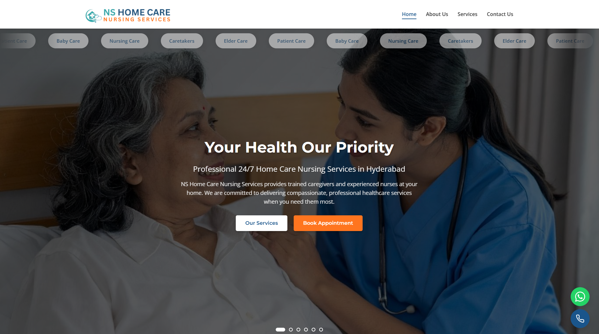 NS Home Care Nursing Services project screenshot